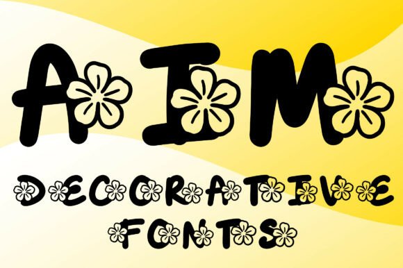 Aim Font: Floral Editorial Typography