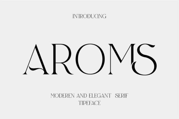Aroms: A Stylish Serif Font That Elevates Small Business Branding