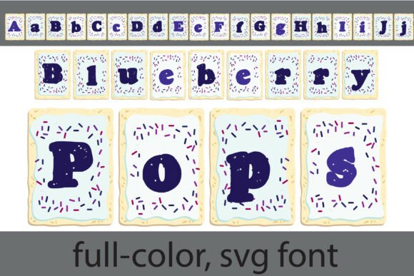 Blueberry Pops Font for Playful Craft Projects