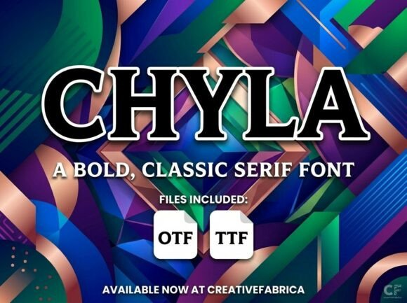 Chyla Font: Bold Serif Branding for Small Business