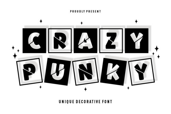 Crazy Punky: A High-Voltage Decorative Font for Bold Makers and Sellers