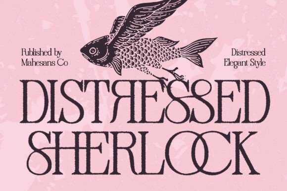 Distressed Sherlock Font for Vintage Web Design