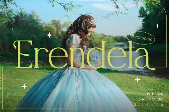 Erendela Font: Elevating Boutique Branding with Elegant Serifs