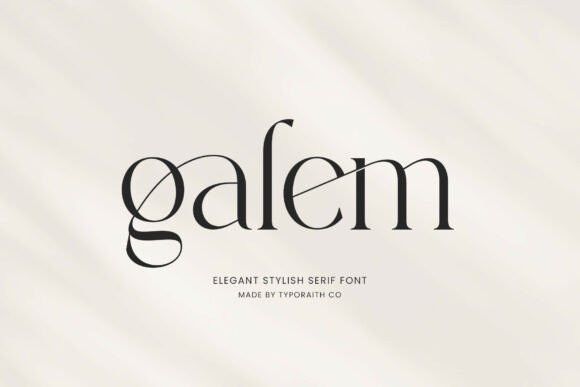 Galem: A Modern Serif Font for Elegant Handmade Branding