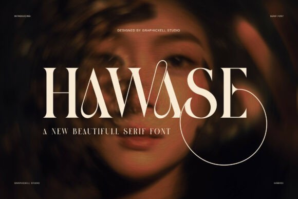 Hawase: A Dramatic Serif Font for Elegant Editorial Design