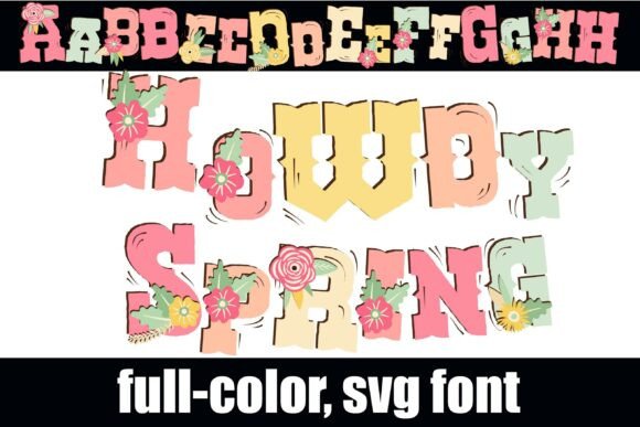 Howdy Spring: A Rustic Display Font for Editorial Design
