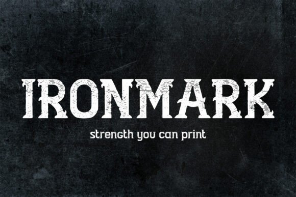 Ironmark: A Bold Vintage Serif Font for Handmade Labels, Invitations, and Craft Packaging