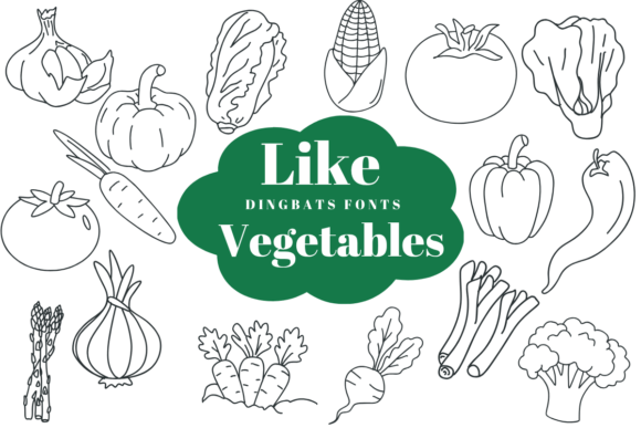 Like Vegetables Font: Sketch Style Branding for Small Business
