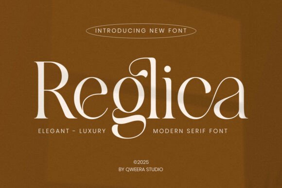 Reglica: A Modern Serif Font for Elegant Handmade Branding and Product Design