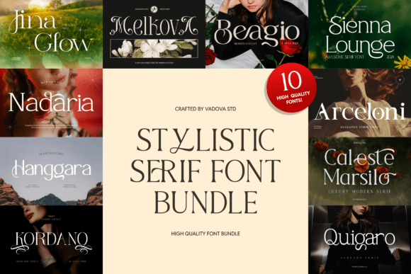 Stylistic Serif Font Bundle: Elegant Typography for Scroll-Stopping Marketing
