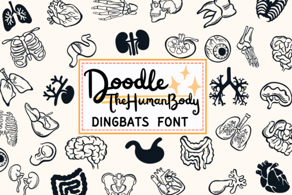 The Human Body Font: Sketch Style Dingbats for Makers
