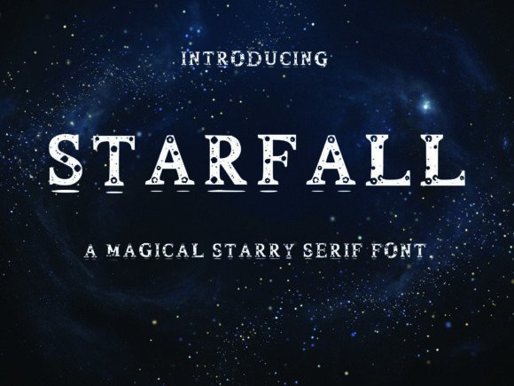The Starfall: A Decorative Serif Font That Adds Magic to Handmade Designs