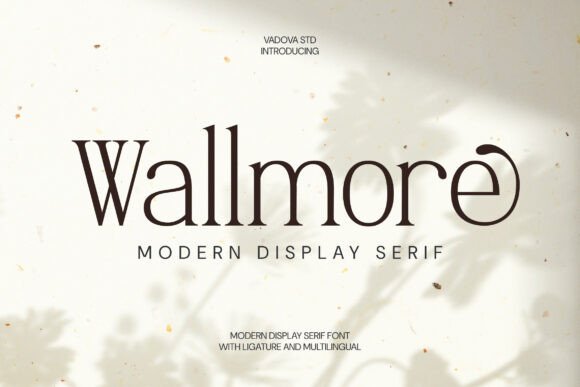 Wallmore: A Modern Serif Font for Elegant Branding